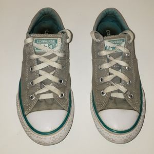 Gray and Teal Converse